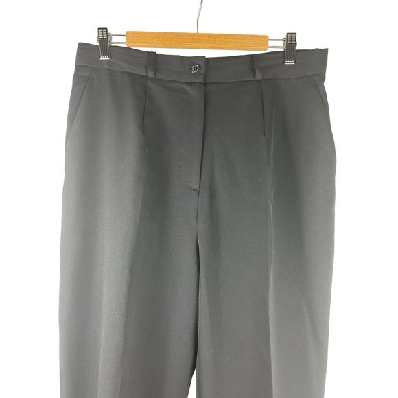 Vintage Classiques Entier 100% Wool Black Pants, Women's Size 16 - Picture 3 of 11